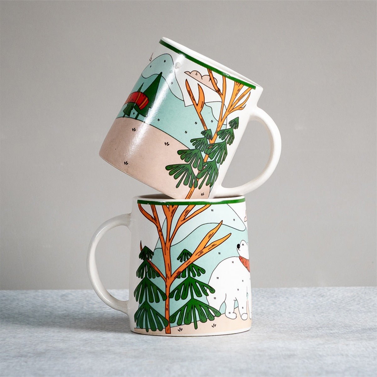 Polar Bear Ceramic Mug - 350ml | Verified Sustainable by Brown Living™