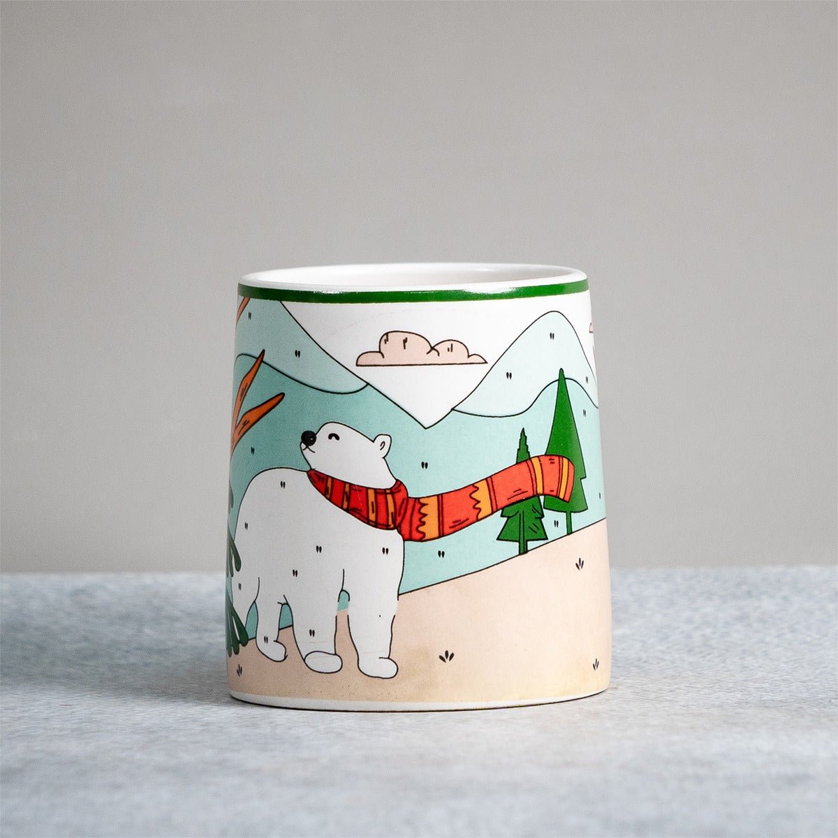 Polar Bear Ceramic Mug - 350ml | Verified Sustainable by Brown Living™