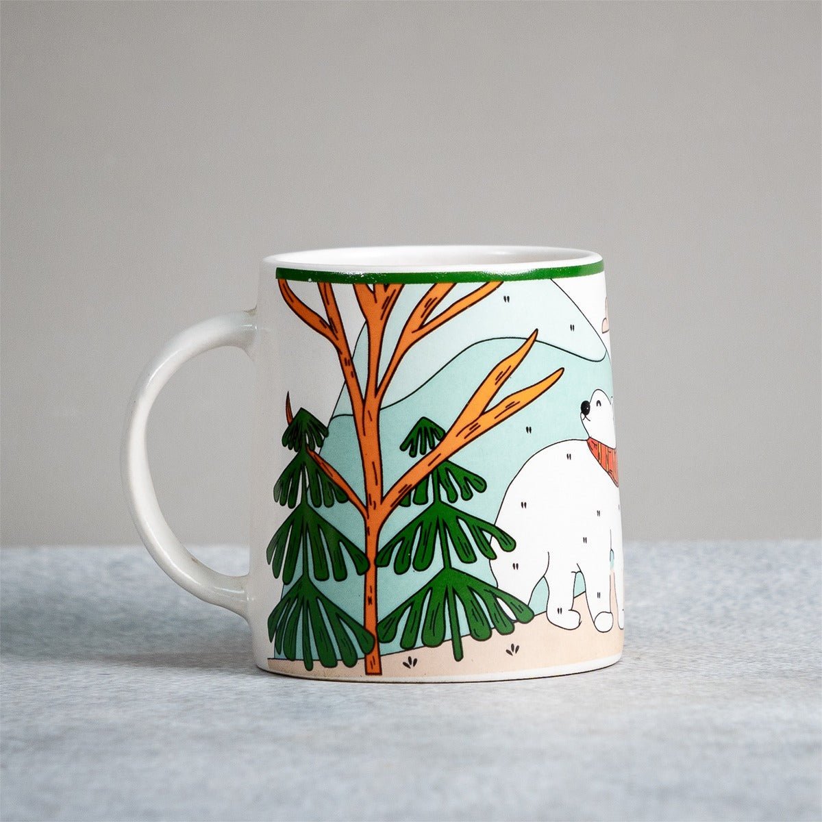 Polar Bear Ceramic Mug - 350ml | Verified Sustainable by Brown Living™