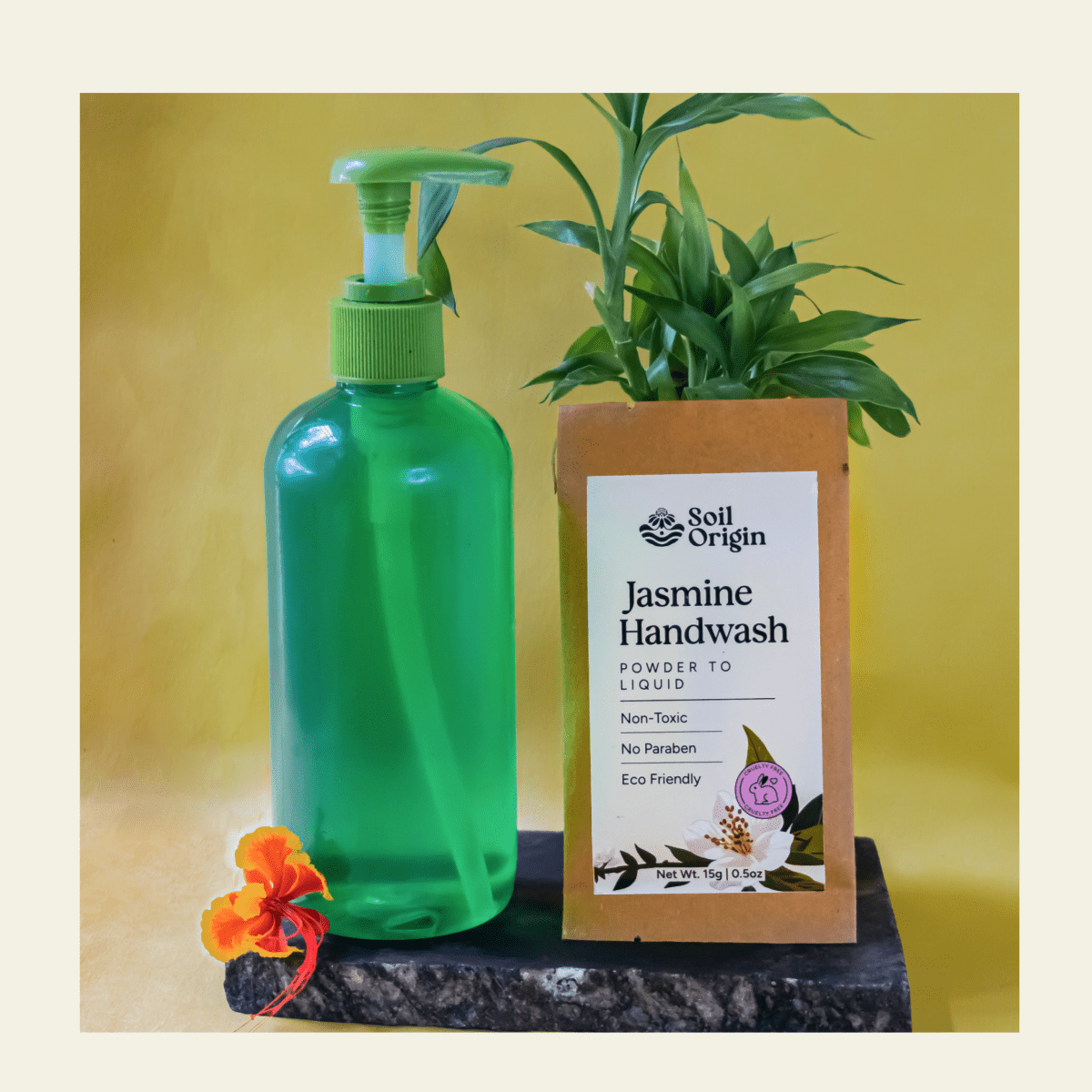 Powder to Liquid Handwash | Jasmine Fragrance | Make 250ml – Hand Wash on Brown Living™. SKU: SOPHLHJ0G015. Img 5.