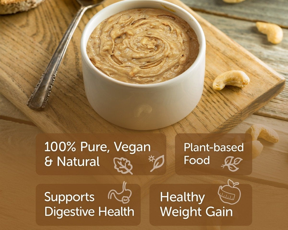 Pure Cashew Butter 200g - Vegan & Keto - Friendly – Jams & Spreads on Brown Living™. SKU: 1DS_CBCS - 2H. Img 2.