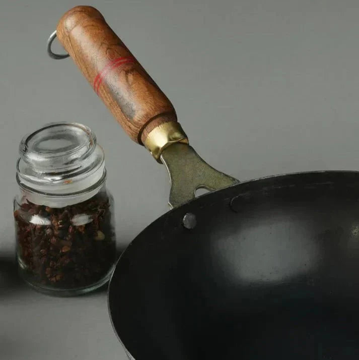Pure Iron Handmade Round Wok (11 Inches) | Verified Sustainable by Brown Living™