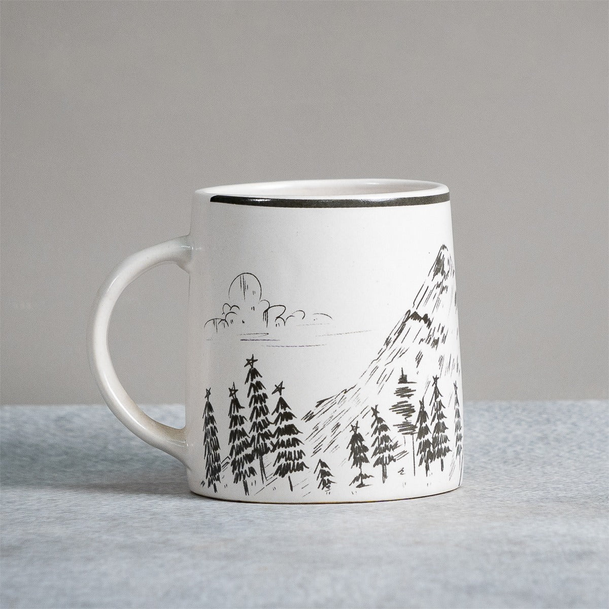 Reindeer Ceramic Mug - Pack of 2 - 350ml Each | Verified Sustainable by Brown Living™