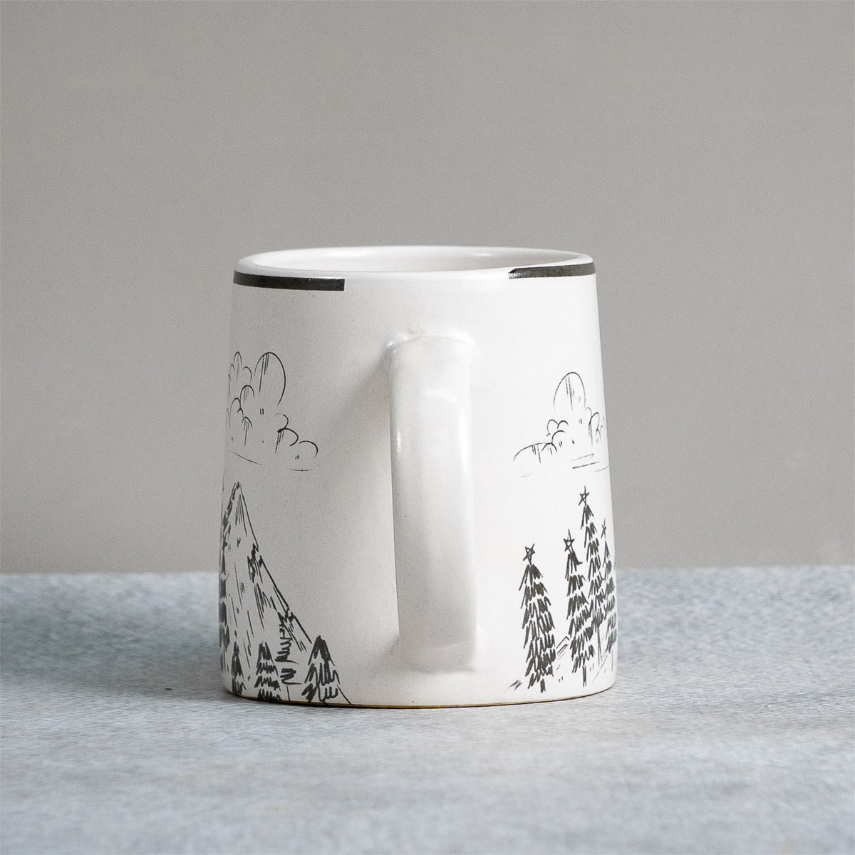 Reindeer Ceramic Mug - Pack of 2 - 350ml Each | Verified Sustainable by Brown Living™