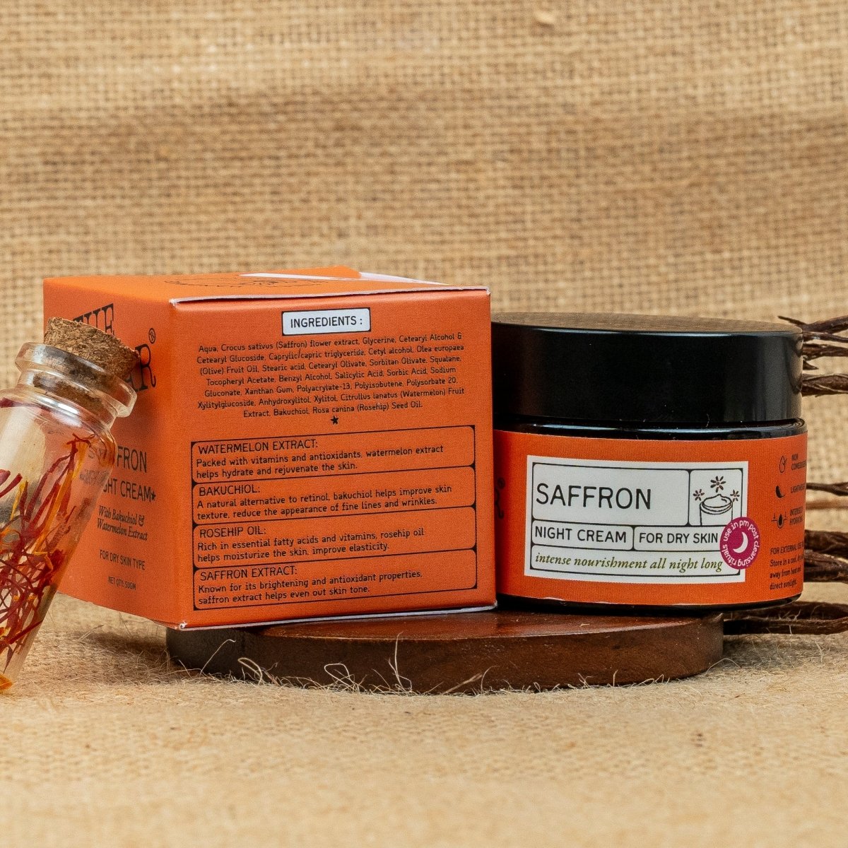 Rejuvenating Night Cream with Saffron Extract | Verified Sustainable by Brown Living™