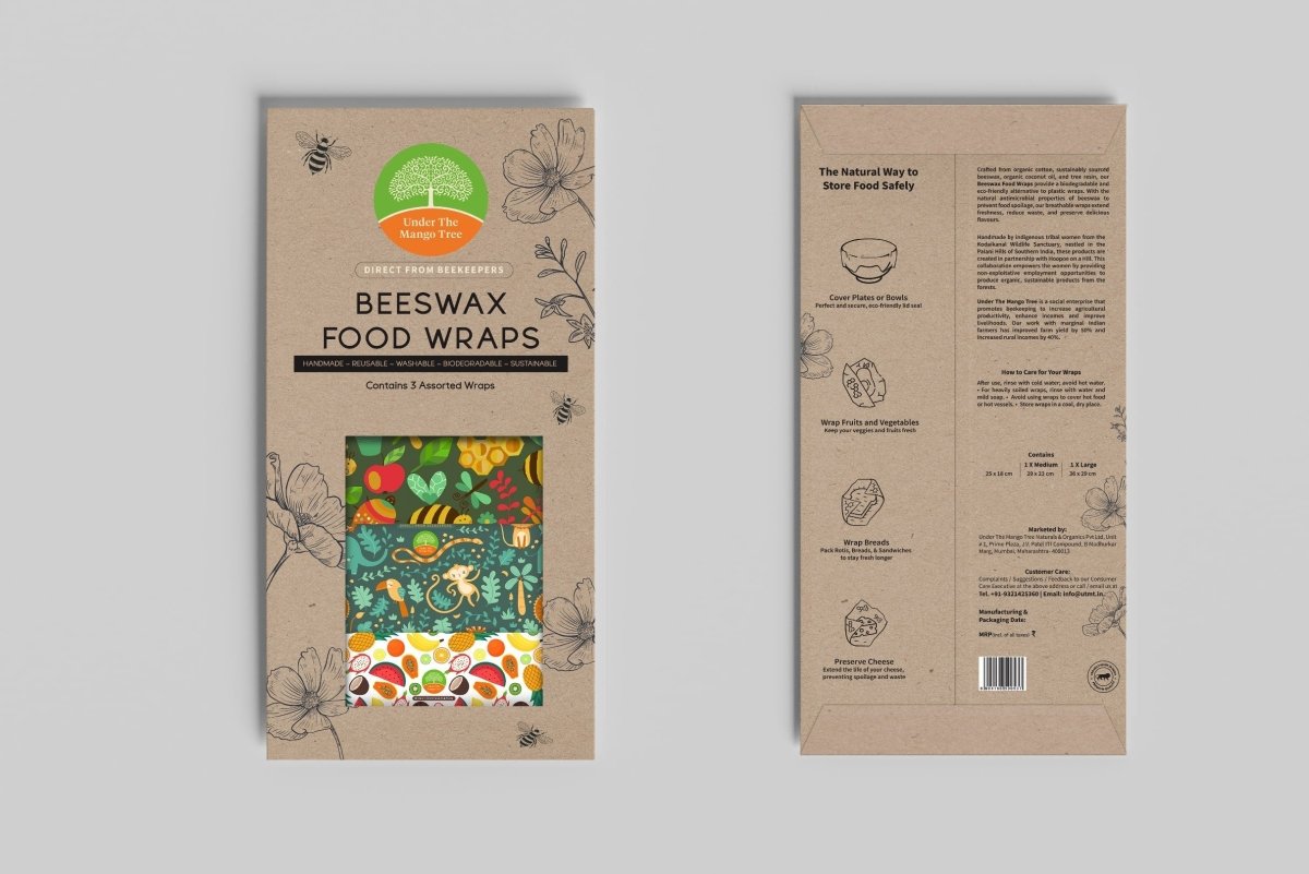 Reusable Beeswax Wrap Set of 3 | Verified Sustainable by Brown Living™