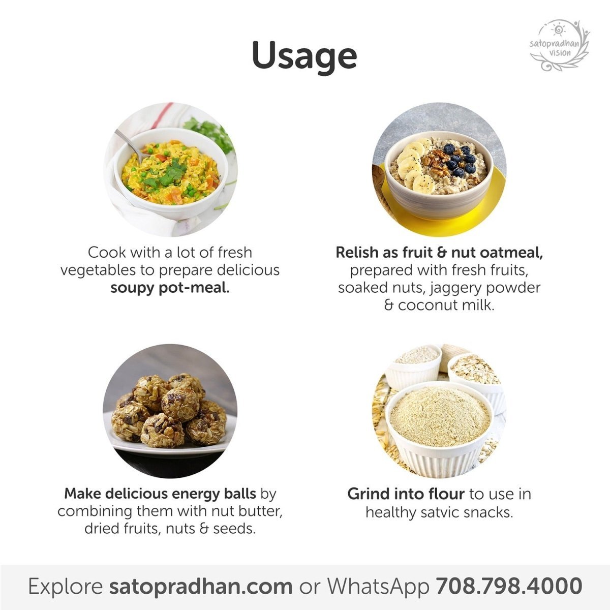 Rolled Oats 600g - Organic & Gluten - Free | Verified Sustainable by Brown Living™
