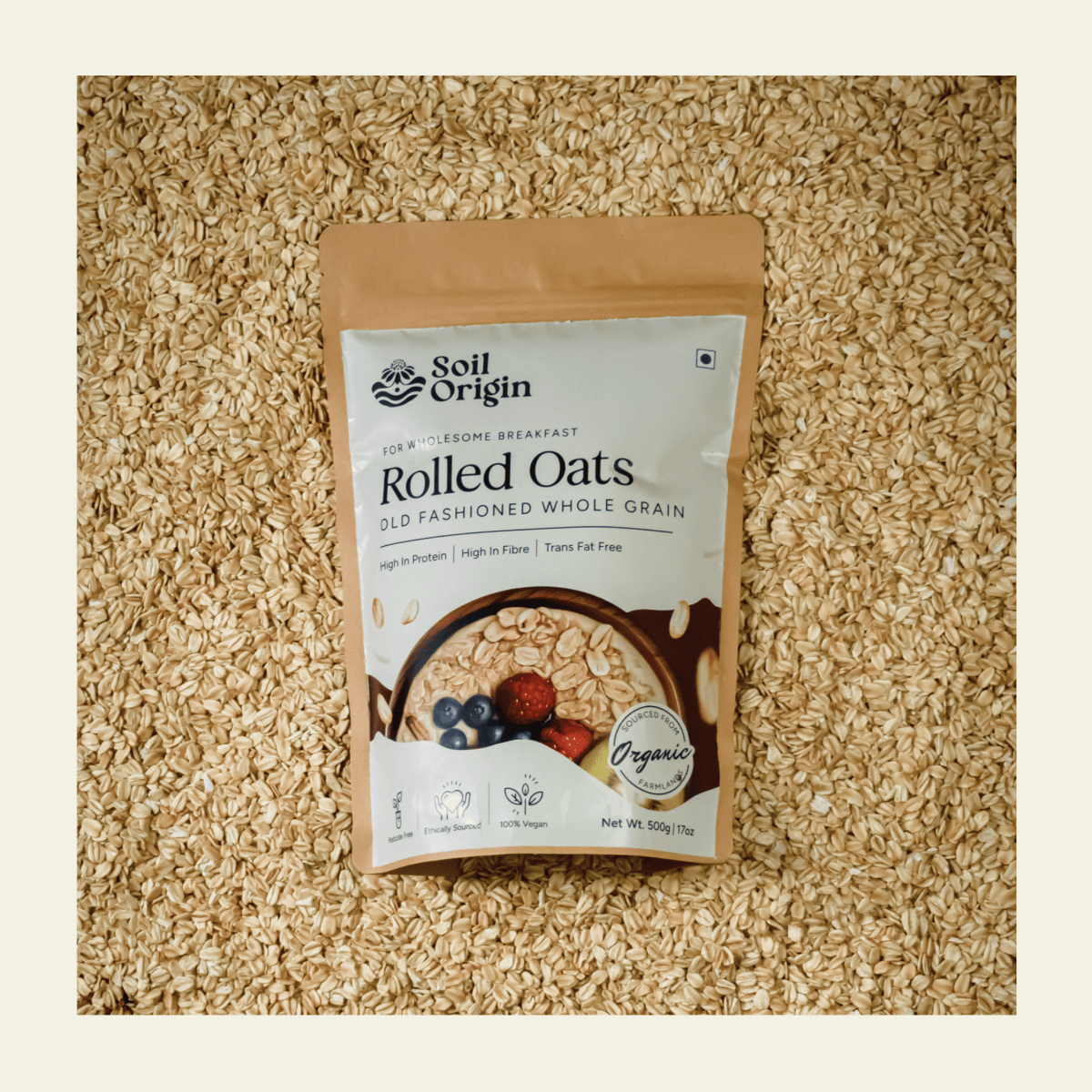 Rolled Oats | Weight Management | 500g | Verified Sustainable by Brown Living™