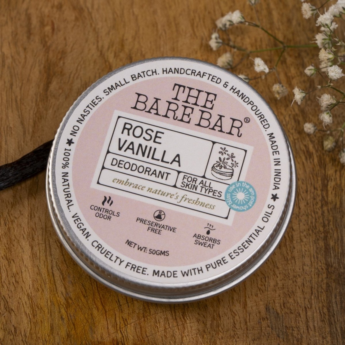 Romantic Rose Vanilla Deodorant for Long - Lasting Aroma | Verified Sustainable by Brown Living™