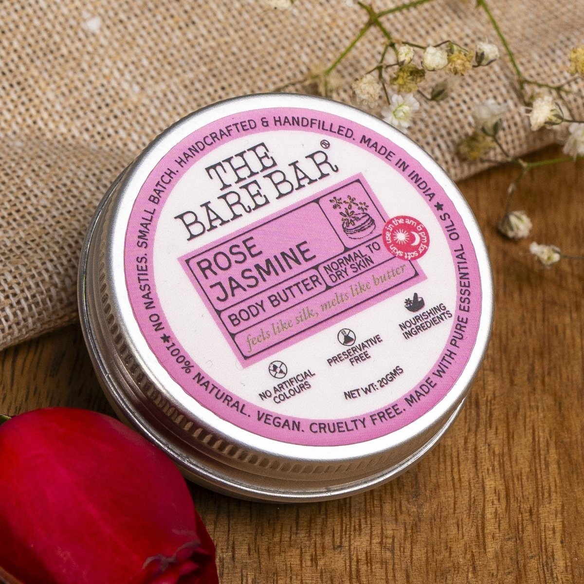 Rose Jasmine Body Butter – Romantic Aroma Rich Nourishment | Verified Sustainable by Brown Living™