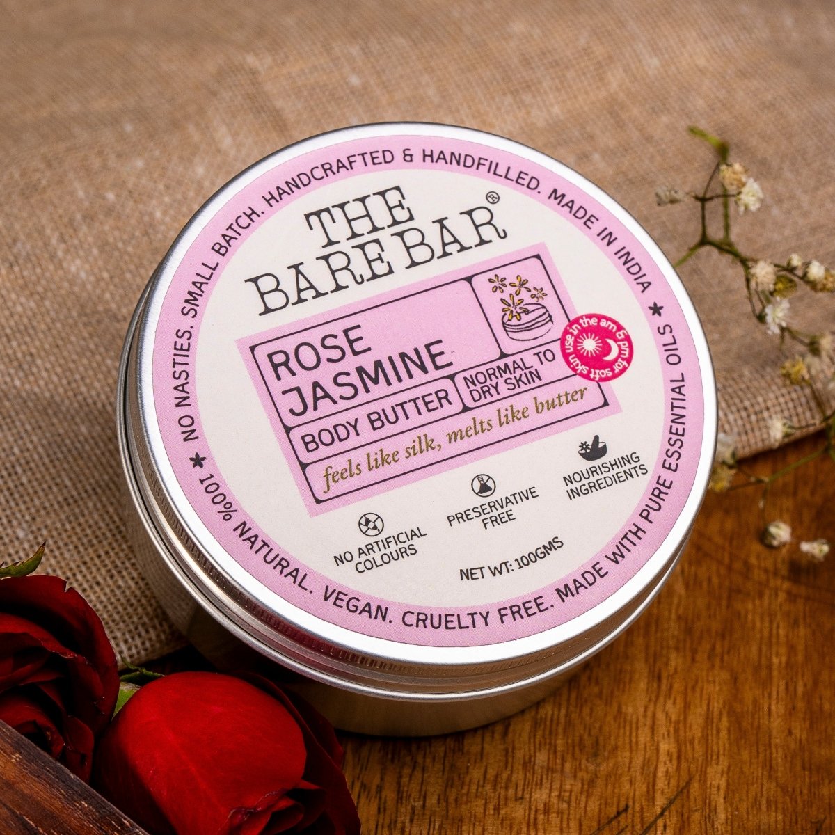 Rose Jasmine Body Butter – Romantic Aroma Rich Nourishment | Verified Sustainable by Brown Living™