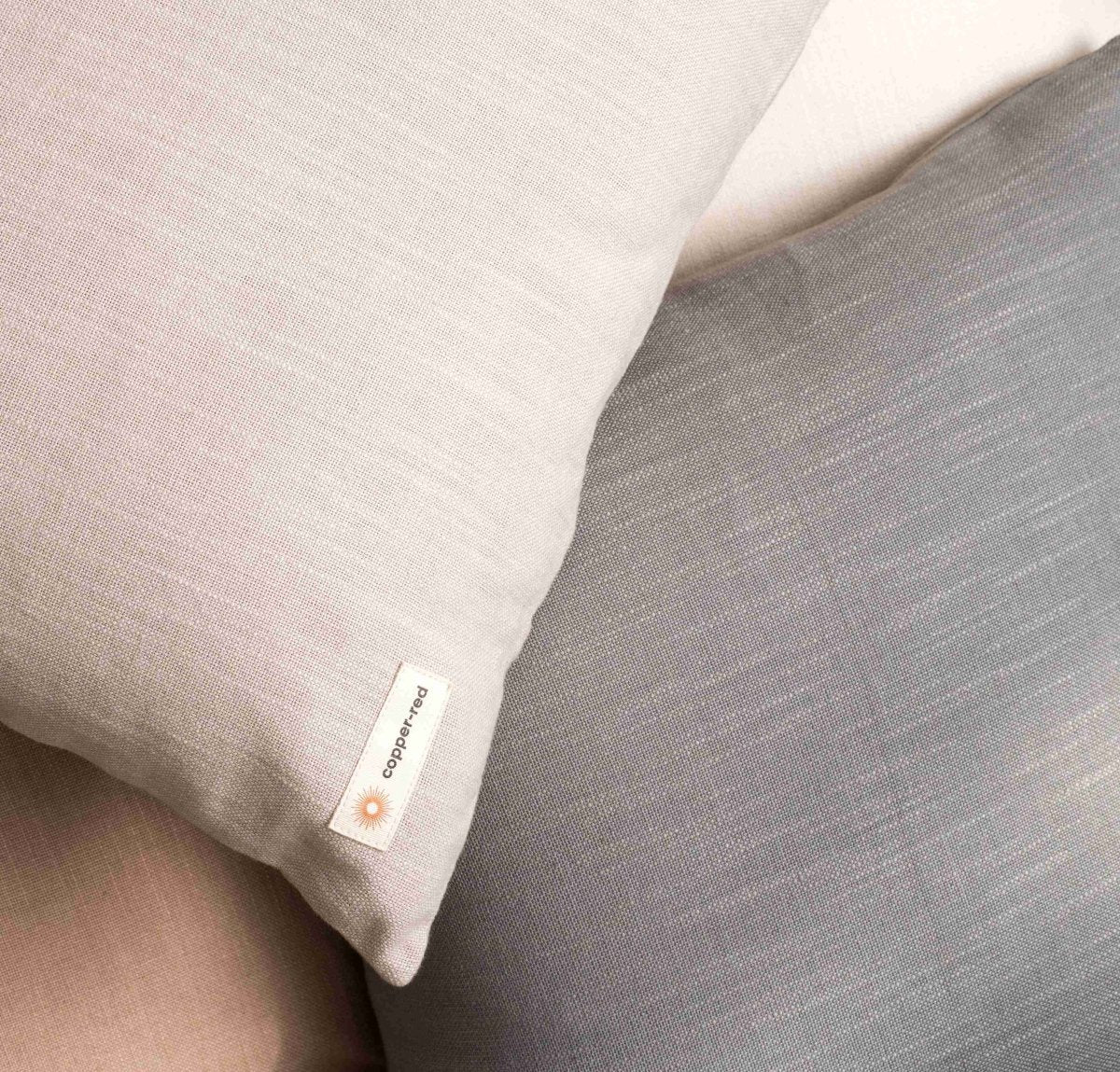 Saadiyat Ash Grey Cotton Cushion Cover | Verified Sustainable by Brown Living™