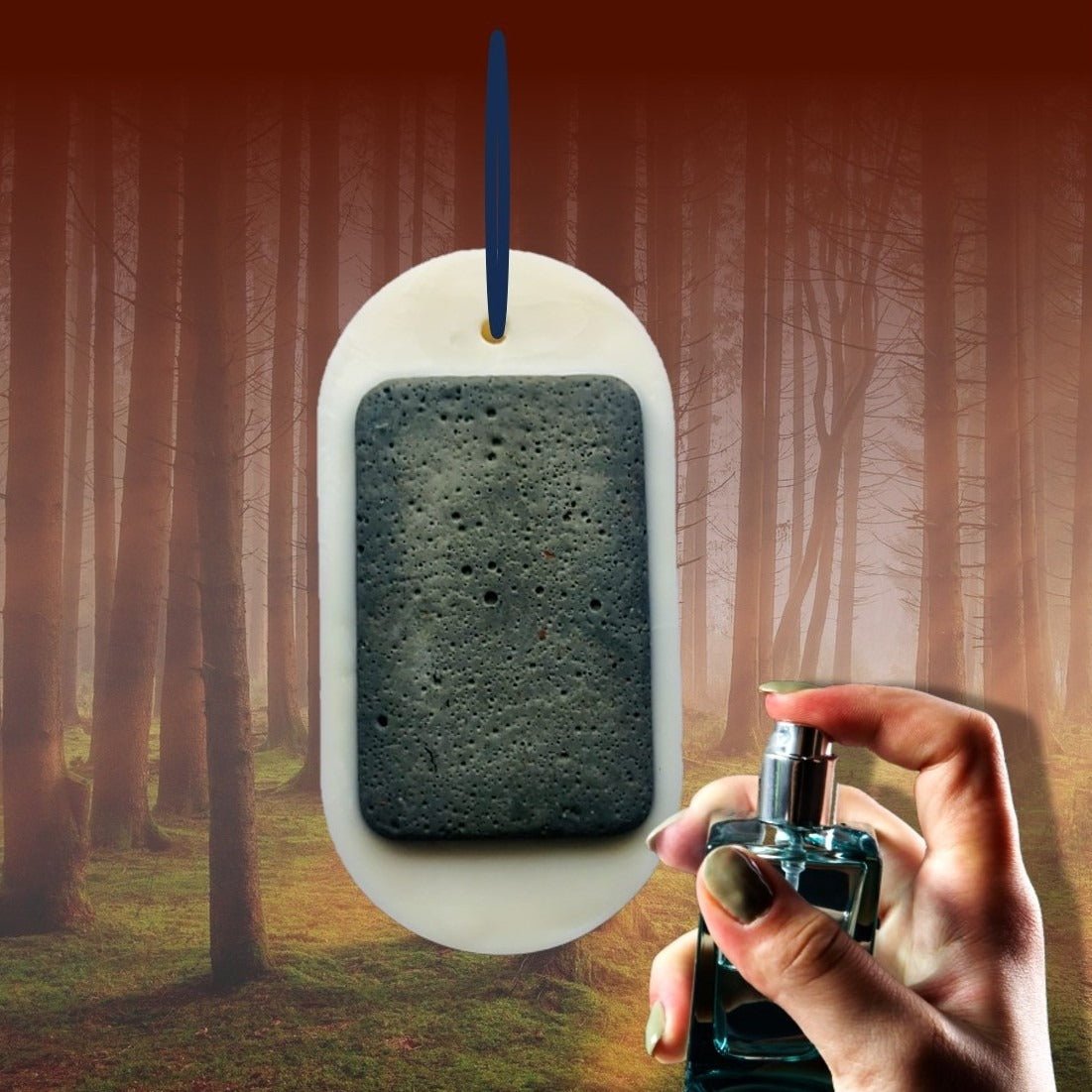 Sandalwood Vanilla fragrance - Grey Claystone Closet Freshener | Verified Sustainable by Brown Living™