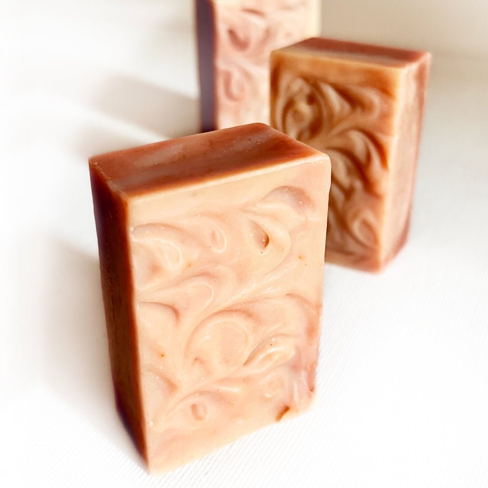 Saumyaa Coconut Milk Cold Process Soap (Rose + Orange Lentils) | All Skin types, Dry, Sensitive skin - friendly | Verified Sustainable by Brown Living™