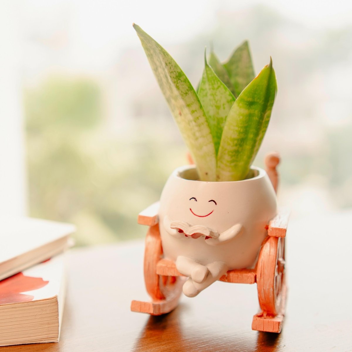 Seat of Stories - Hanging Planter for Indoor Spaces ā Ceramic Planter on Brown Livingā¢. SKU: v - 327. Img 1.