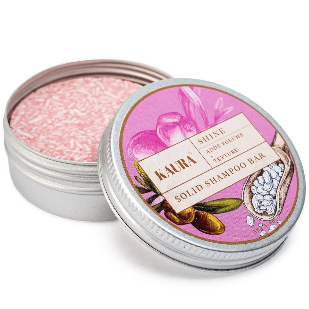 Shine Shampoo Bar for Lustrous, Healthy Hair – 55g – Hair Shampoo by Kaura available on Brown Living™. . SKU: KI381. Img 4.