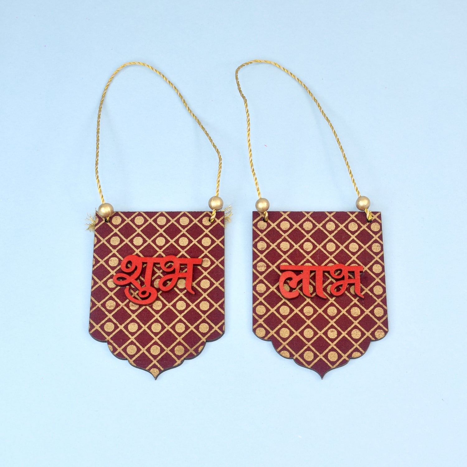 Sustainable Shubh Labh Hangings – Wall Decor on Brown Living™. SKU: MJ00061DR. Img 11.