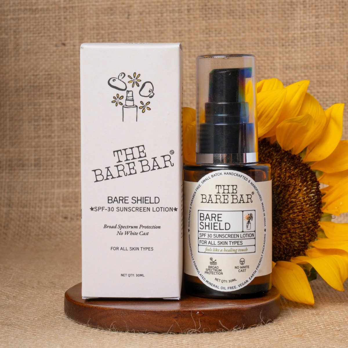 Spectrum Bare Shield SPF - 30 Sunscreen Lotion for Daily Protection | Verified Sustainable by Brown Living™
