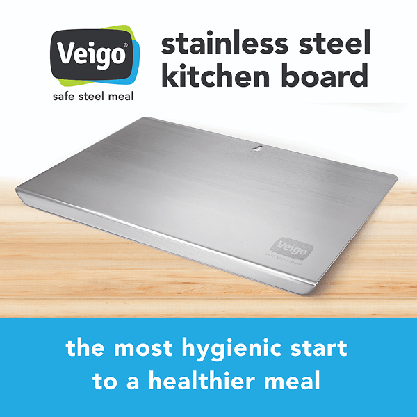 Stainless Steel Kitchen Board | Verified Sustainable by Brown Living™