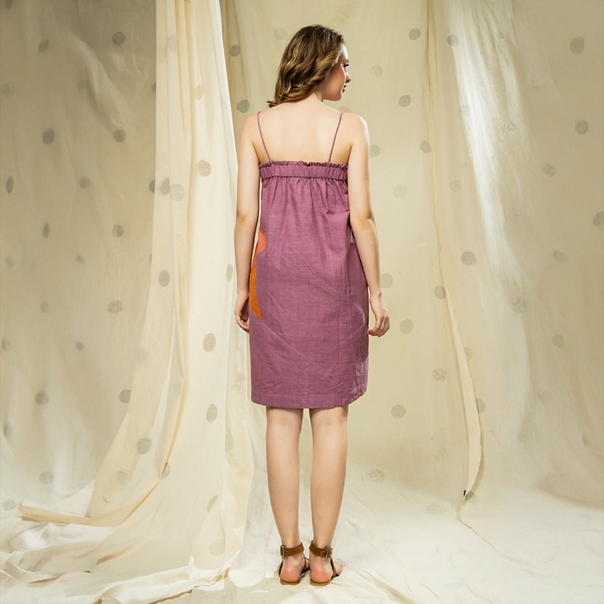 Starry Elegance - Purple Eco - Luxury Big Star Dress | Verified Sustainable by Brown Living™