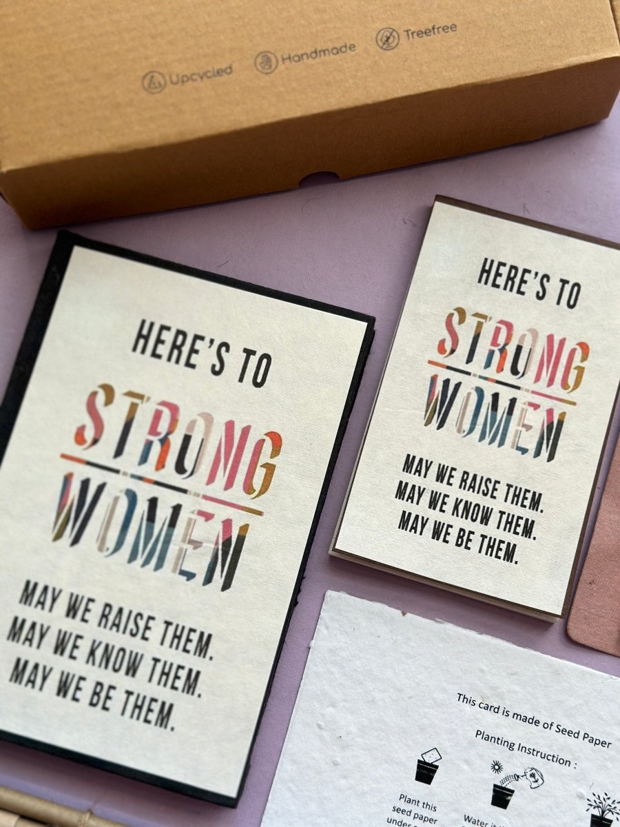 Sustainable Stationery Box for Her | Womens Day Hamper | Verified Sustainable by Brown Living™