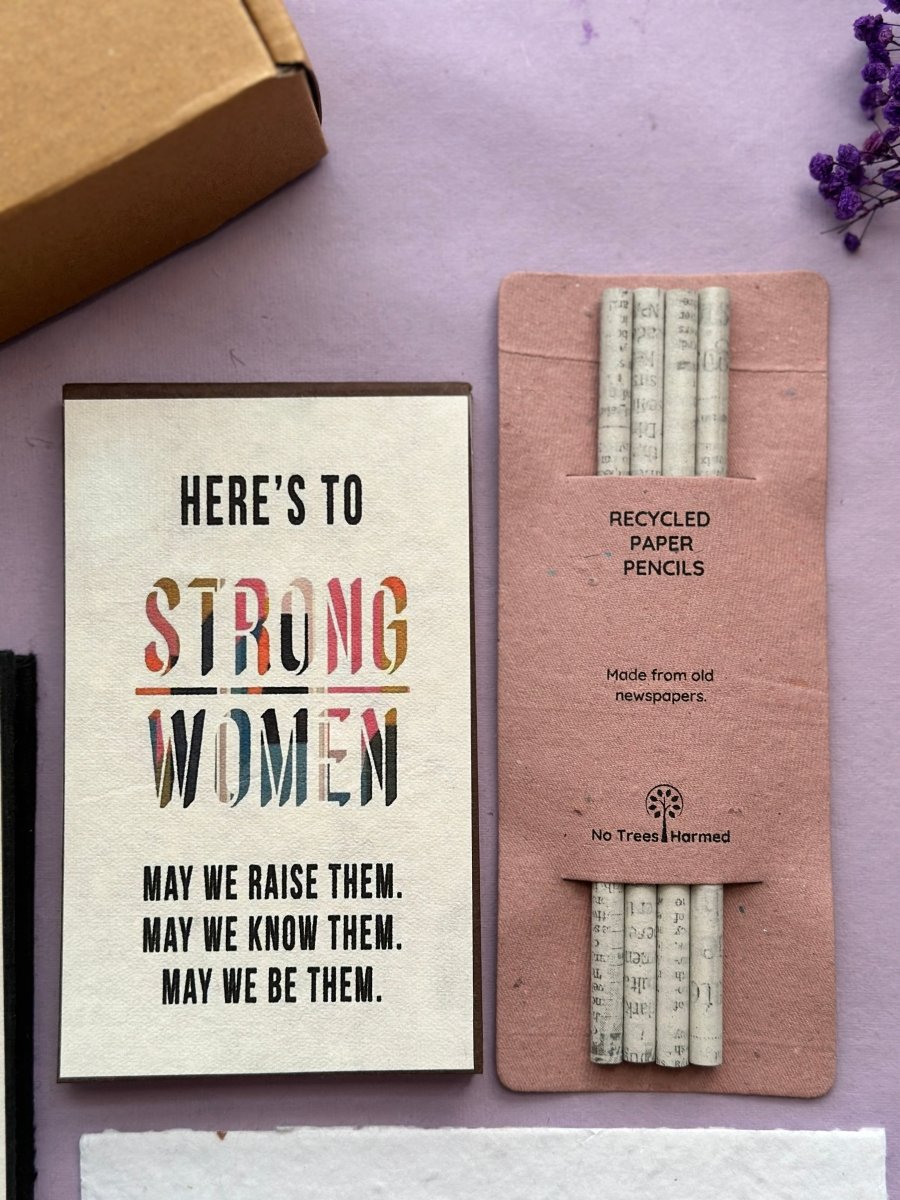 Sustainable Stationery Box for Her | Womens Day Hamper | Verified Sustainable by Brown Living™