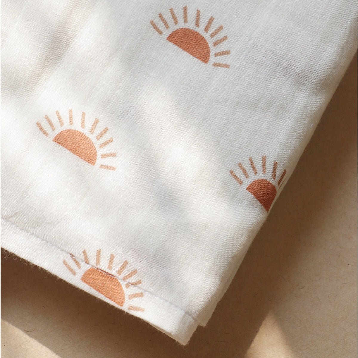Sunburst Organic Baby Swaddle – Little Cocoon Wrap – Baby Swaddle on Brown Living™. SKU: MM - 01 - 0003. Img 2.