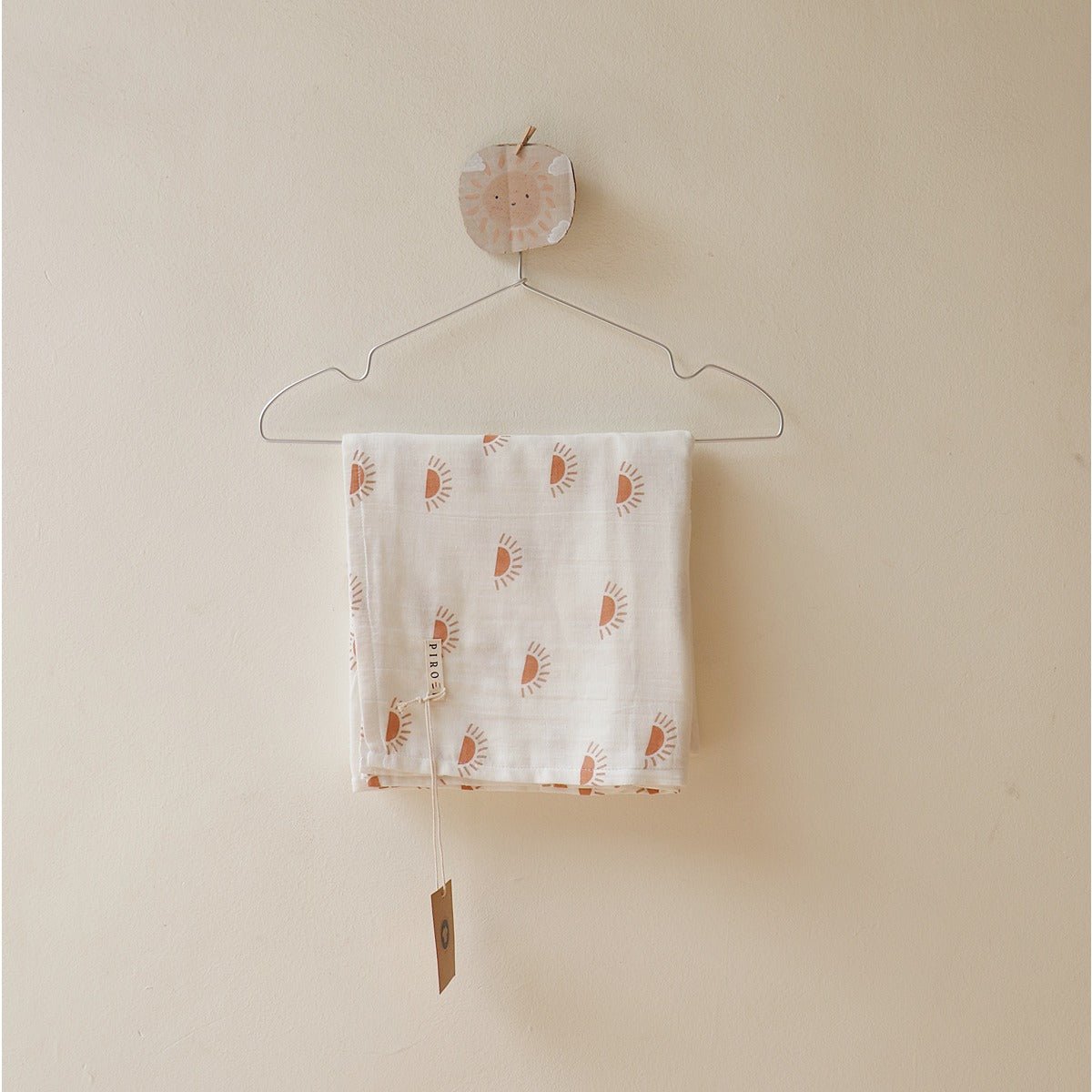 Sunburst Organic Baby Swaddle – Little Cocoon Wrap – Baby Swaddle on Brown Living™. SKU: MM - 01 - 0003. Img 4.