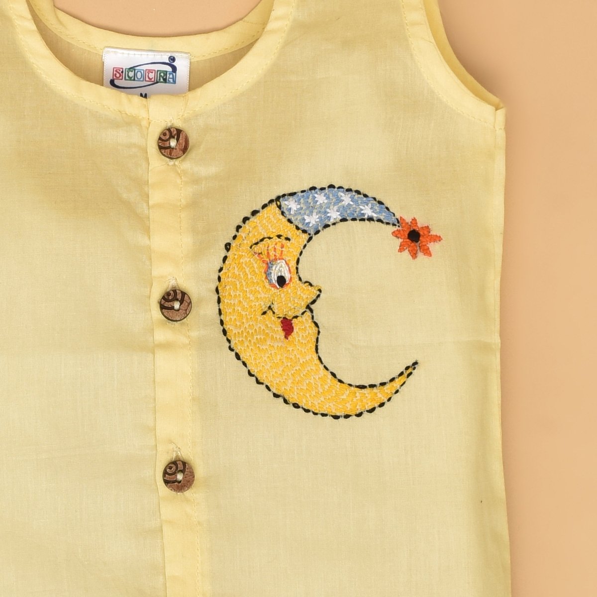Sunshine & Moonbeam Jabla (Sun and Moon) – Pure Cotton Baby Jabla Set of 2 | Verified Sustainable by Brown Living™