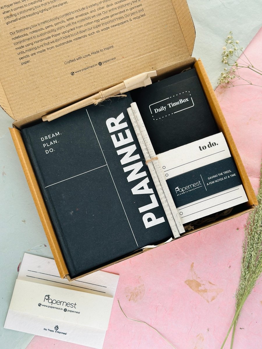 Sustainable 'Time management' Hamper - Classic Black Success | Verified Sustainable by Brown Living™