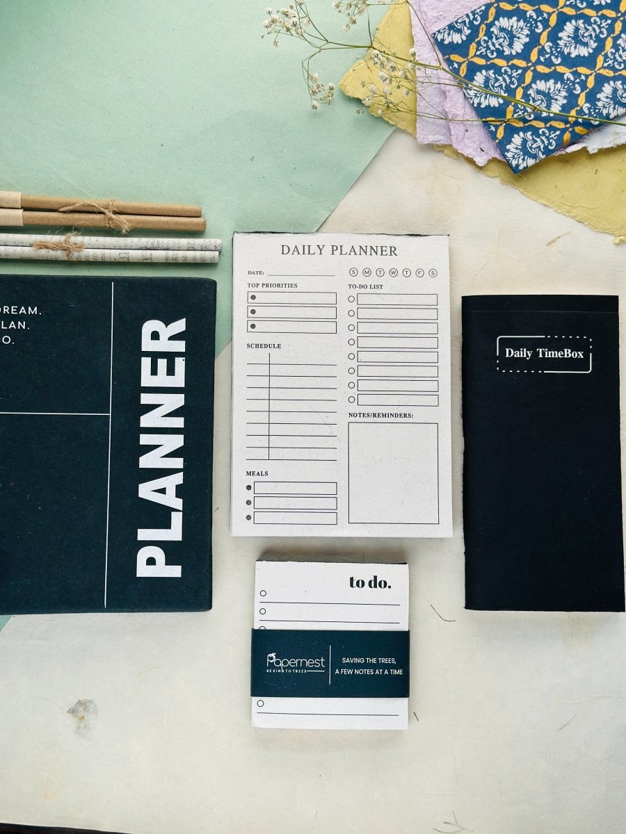 Sustainable 'Time management' Hamper - Classic Black Success | Verified Sustainable by Brown Living™