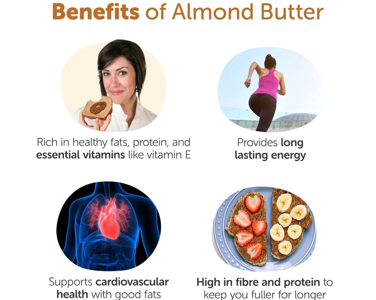 Sweetened Almond Butter 200g - Organic & Crunchy – Jams & Spreads on Brown Living™. SKU: 1DS_ABCS - 2H. Img 4.