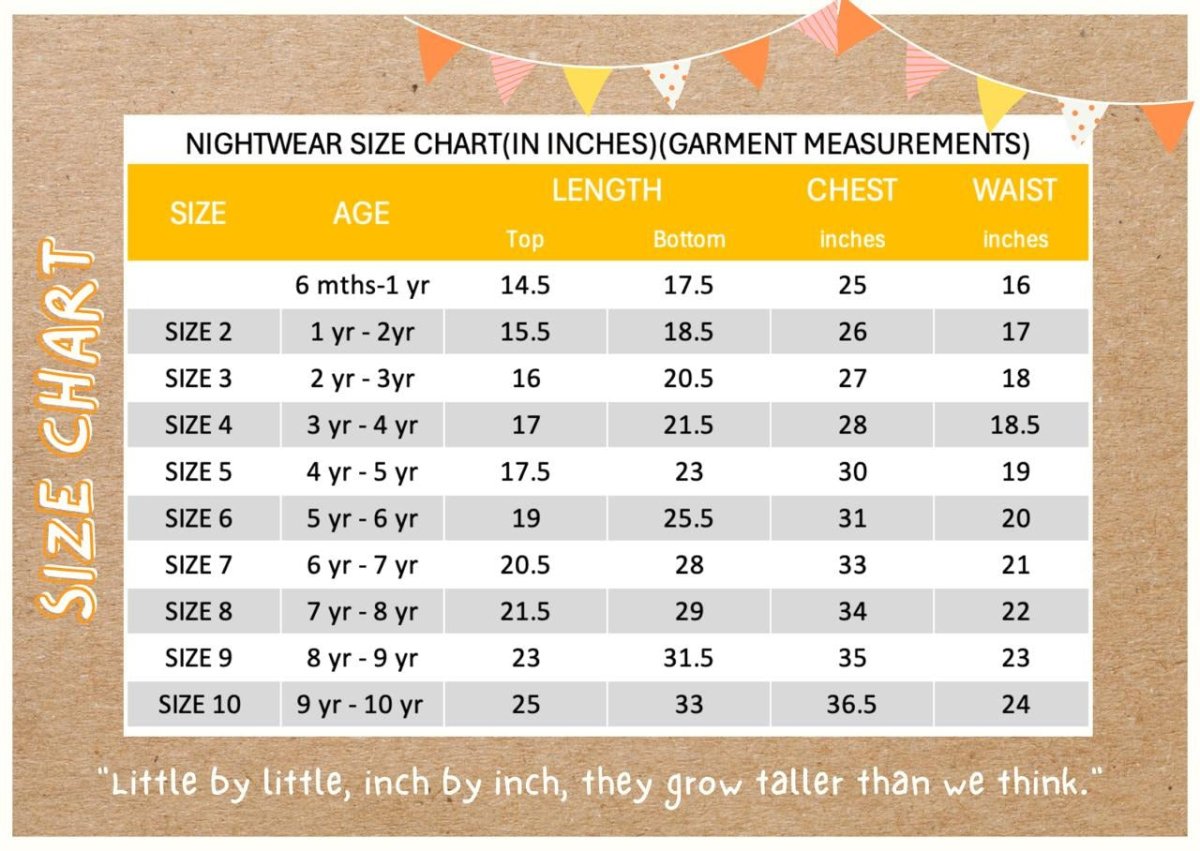 The Curious Giraffe - Unisex Kids Cotton Nightwear | Verified Sustainable by Brown Living™