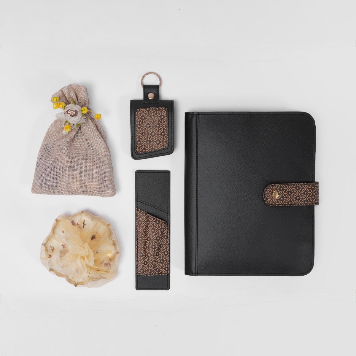 The Mindful Moments Gift Box | Perfect for Diwali - Set in Black – Gift Giving on Brown Living™. SKU: FGBGH003. Img 3.