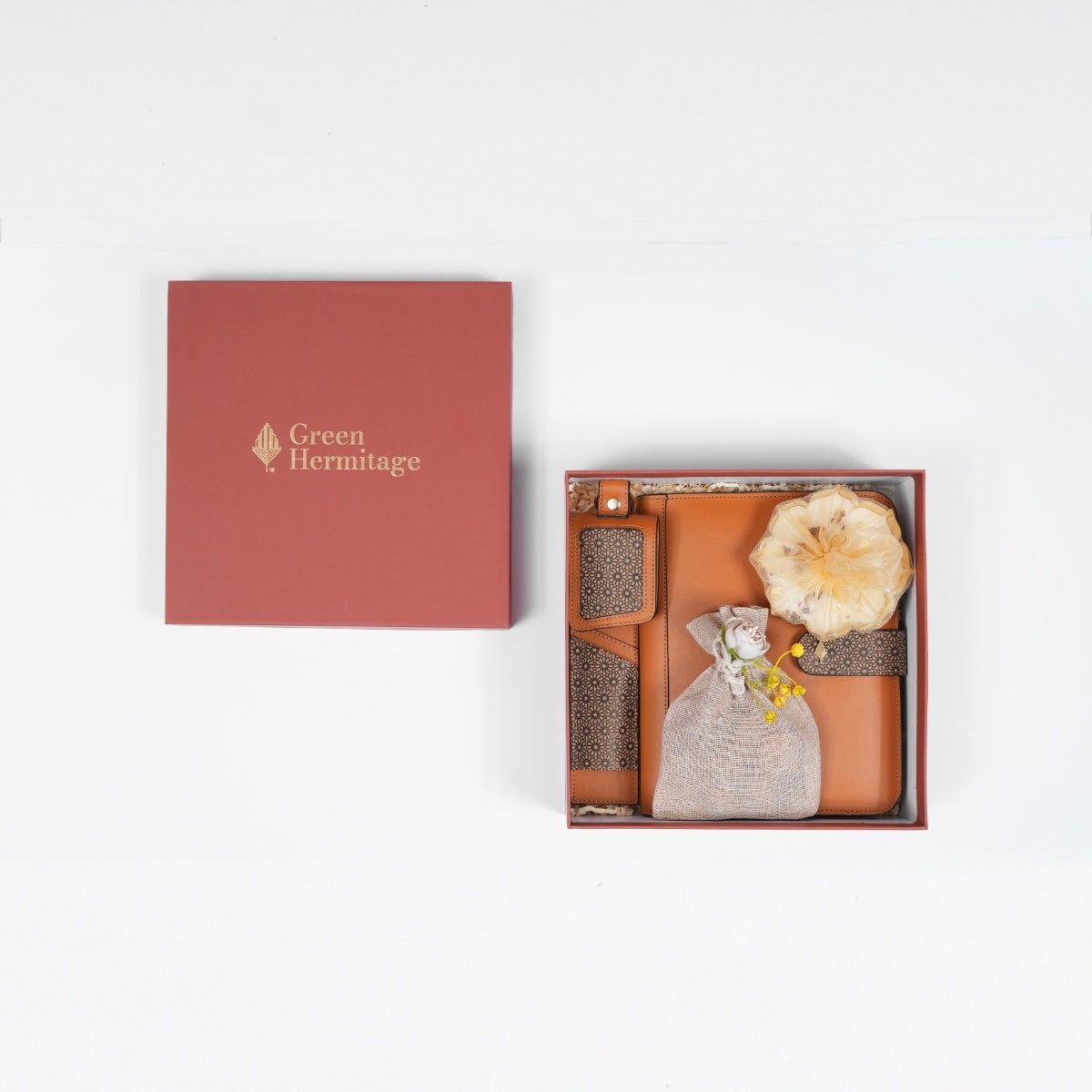 The Mindful Moments Gift Box | Perfect for Diwali - Set in Orange | Verified Sustainable by Brown Living™
