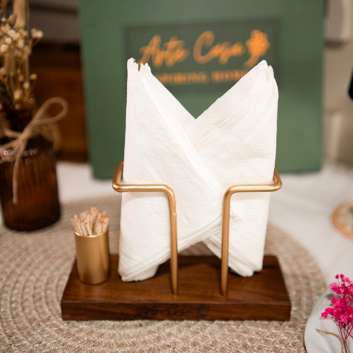 Timber Touch Tissue & Toothpick Holder | Verified Sustainable by Brown Living™