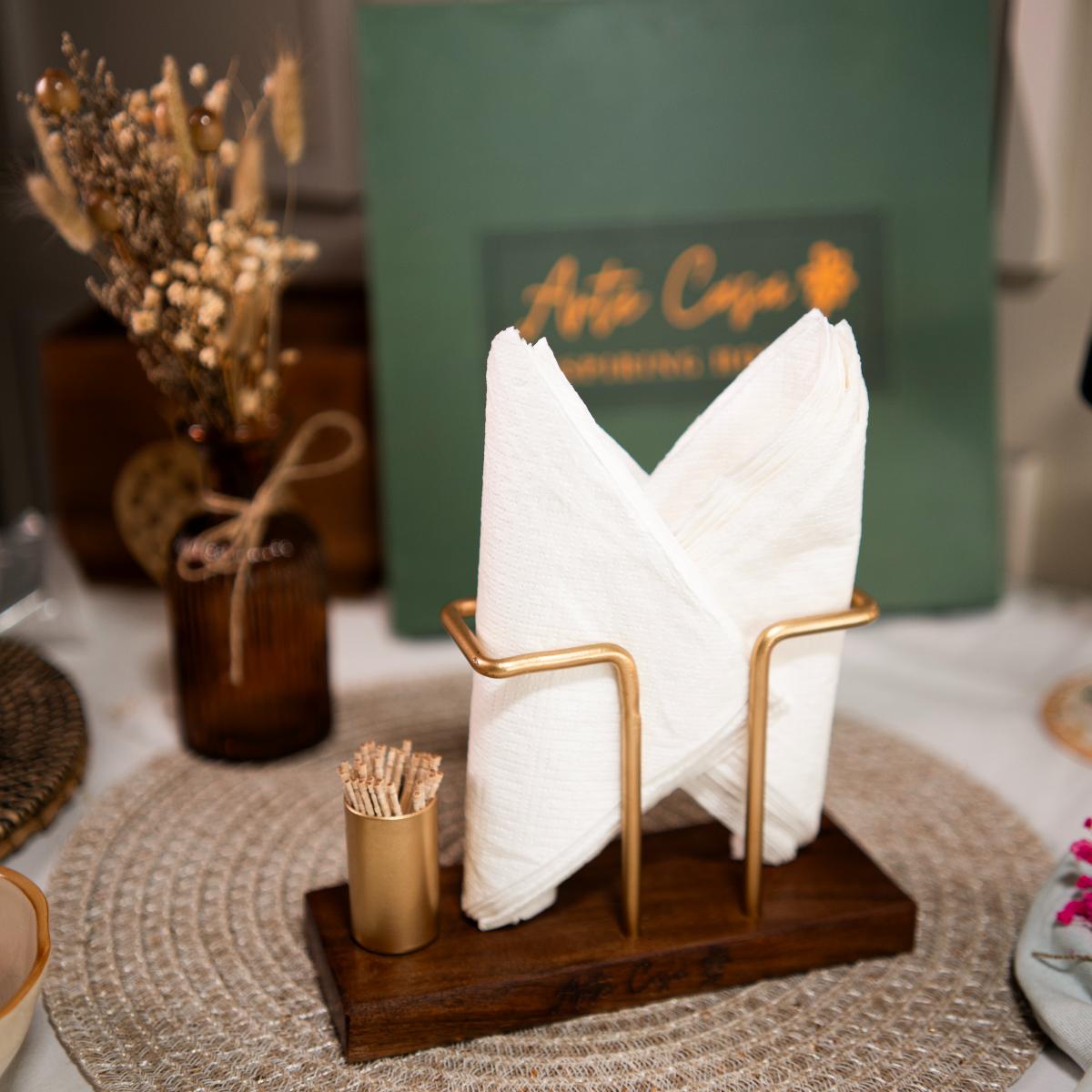 Timber Touch Tissue & Toothpick Holder | Verified Sustainable by Brown Living™