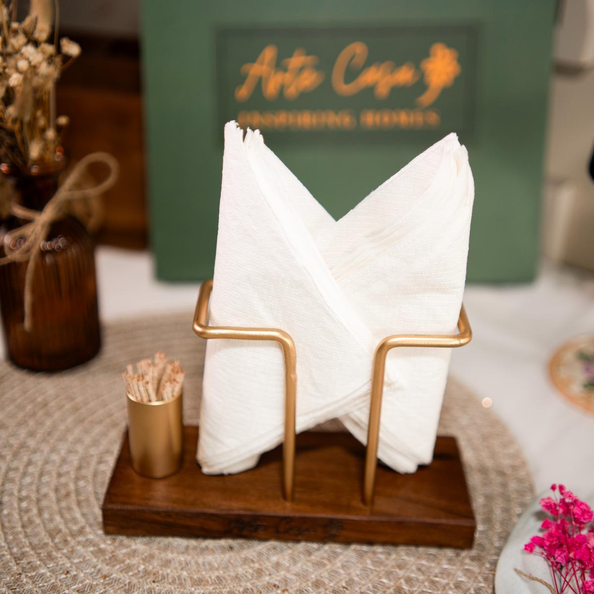 Timber Touch Tissue & Toothpick Holder | Verified Sustainable by Brown Living™