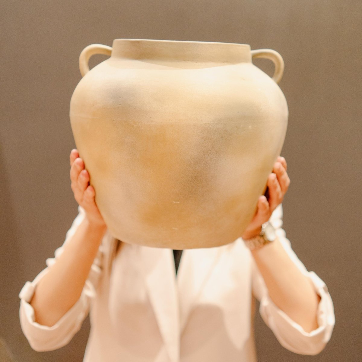 Timeless Grace - Elegant Ceramic Vase for Home Decor | Verified Sustainable by Brown Living™