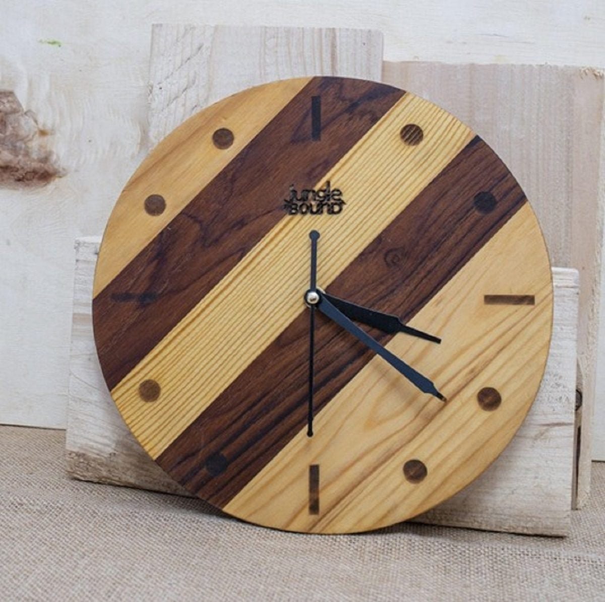 Timeless Wooden Wall Clock – Round Design for Modern & Traditional Spaces | Verified Sustainable by Brown Living™
