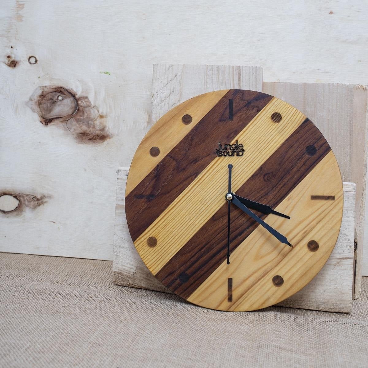 Timeless Wooden Wall Clock – Round Design for Modern & Traditional Spaces | Verified Sustainable by Brown Living™