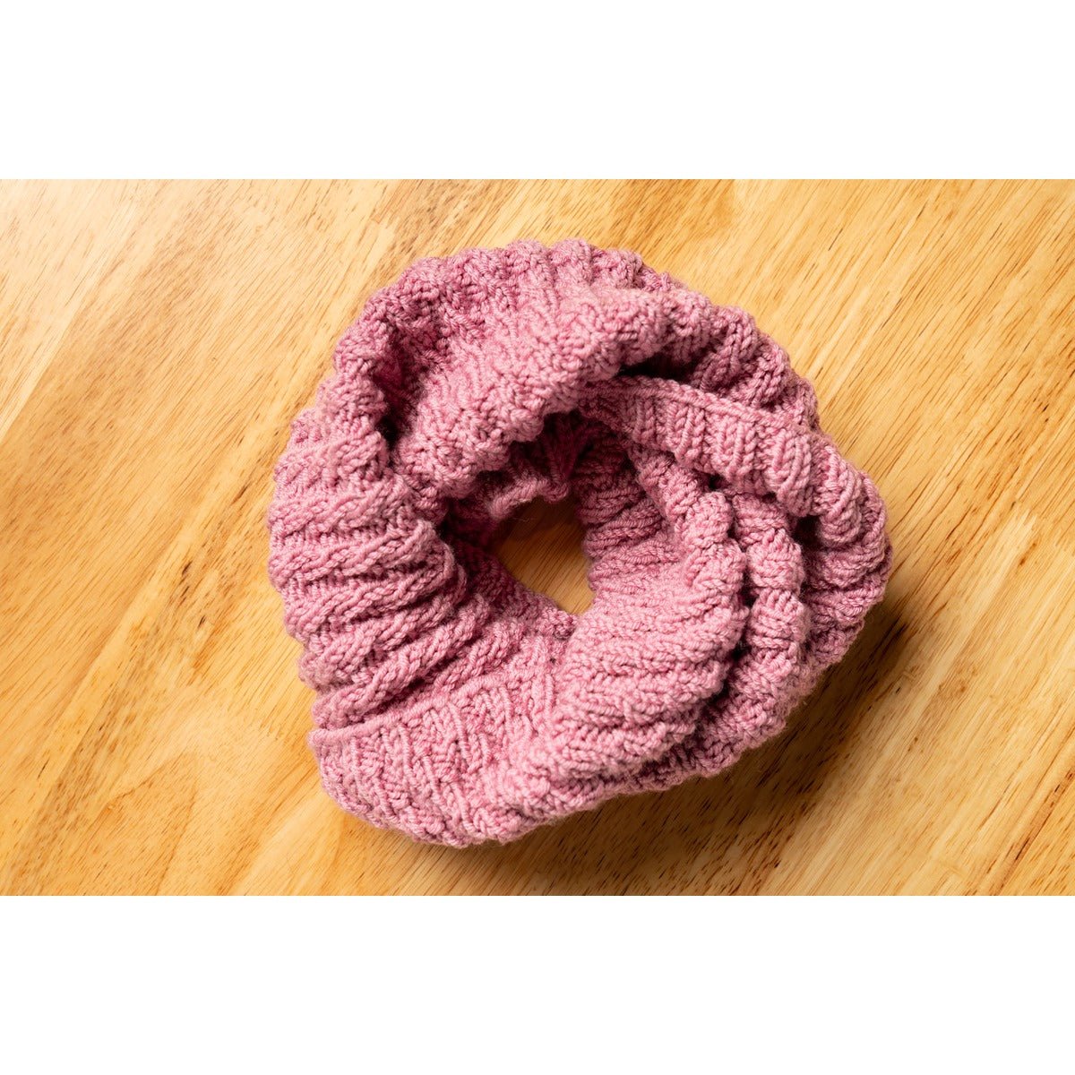 Trendy Merino Wool Balaclava with Twist and Patterned Design – Womens Hat by Naram available on Brown Living™. Ochre & Brown . SKU: BTD - 13. Img 9.
