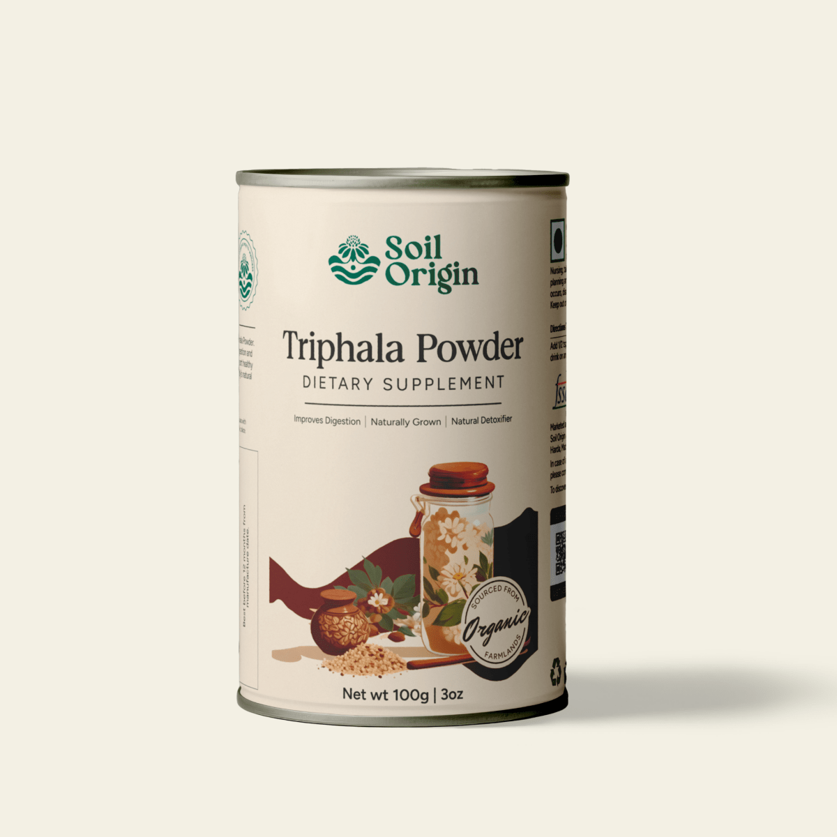 Triphala Powder | Gut Health | 100g | Verified Sustainable by Brown Living™