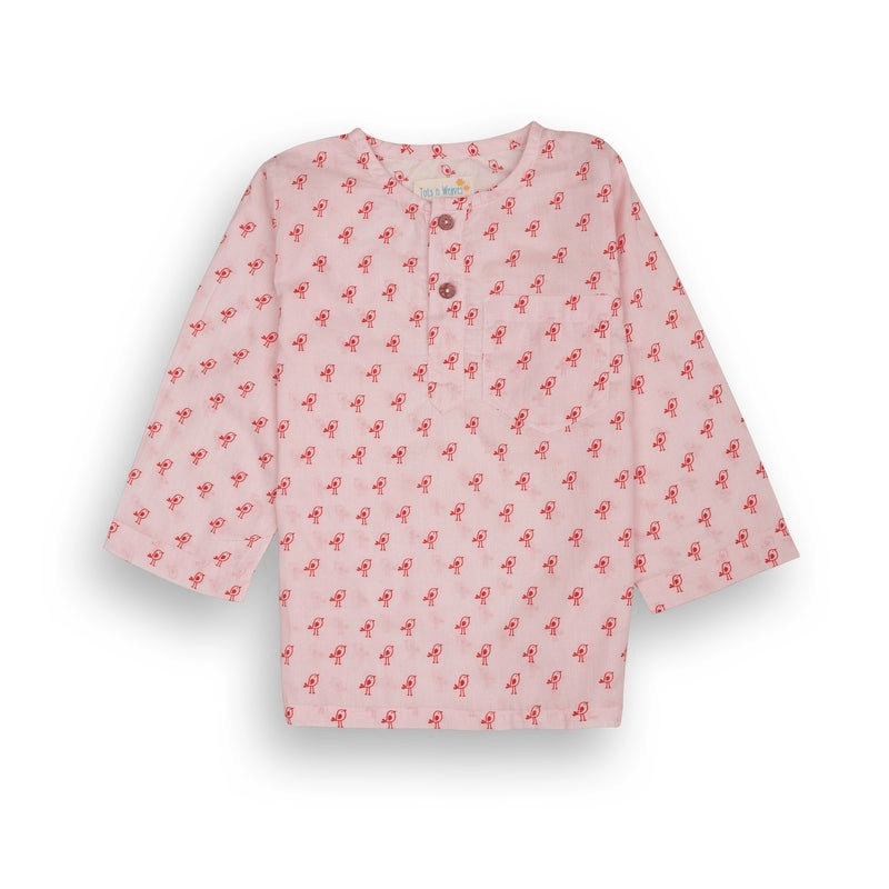 100% Cotton Tweetie Tots Kids Kurta & Pants Set – Kids Nightwear on Brown Living™. SKU: TWT23H1. Img 4.