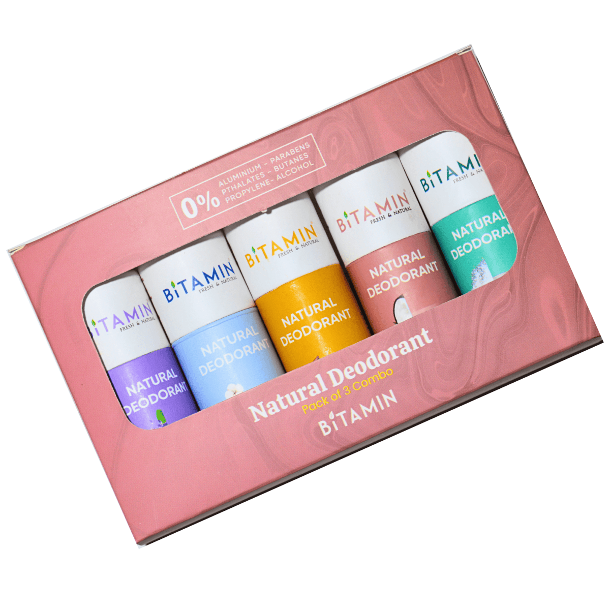 Ultimate Natural Deodorant Gift Box - 30 Grams Each – Deodorant on Brown Living™. SKU: ultimatebox. Img 1.