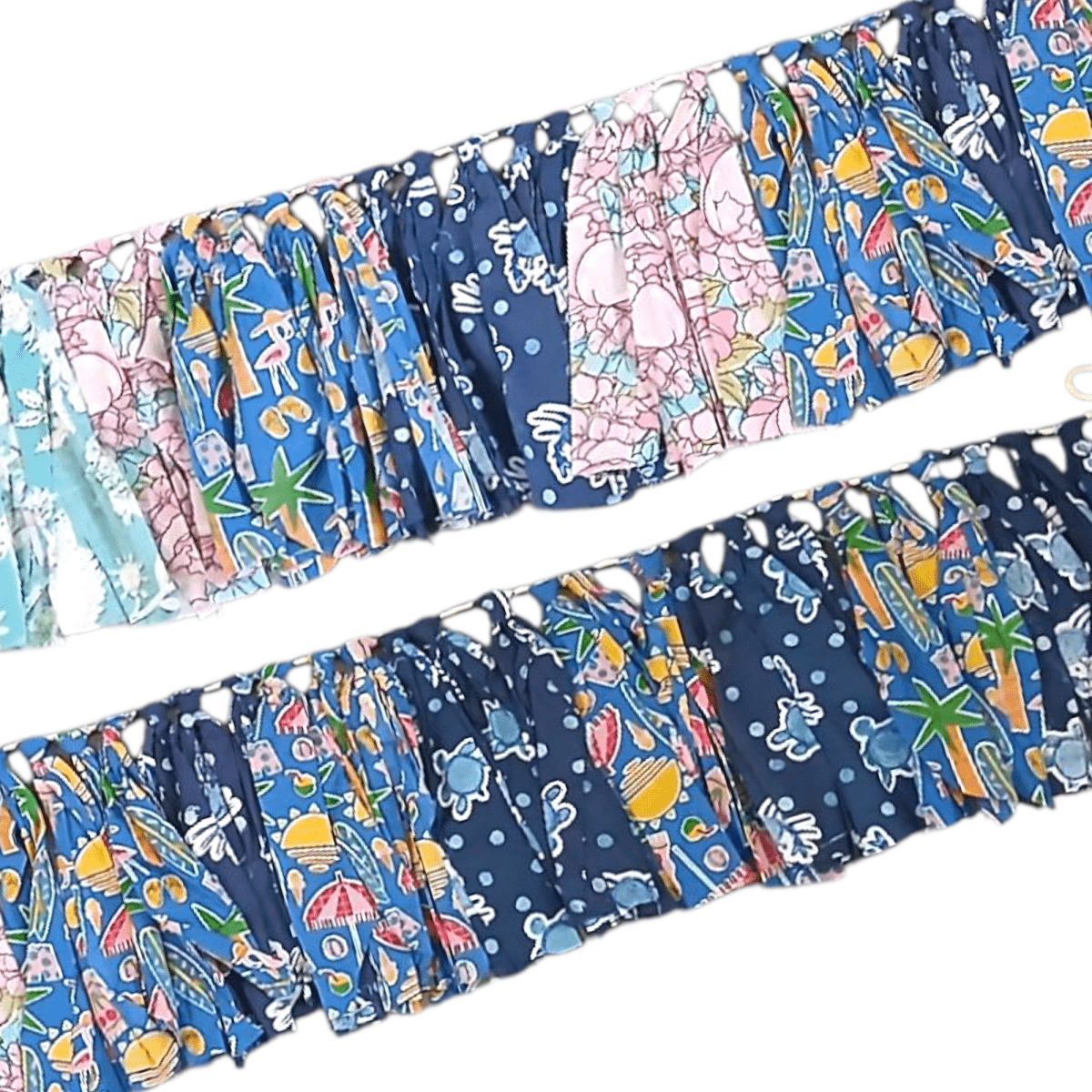 Upcycled Blue Fringes | Verified Sustainable by Brown Living™