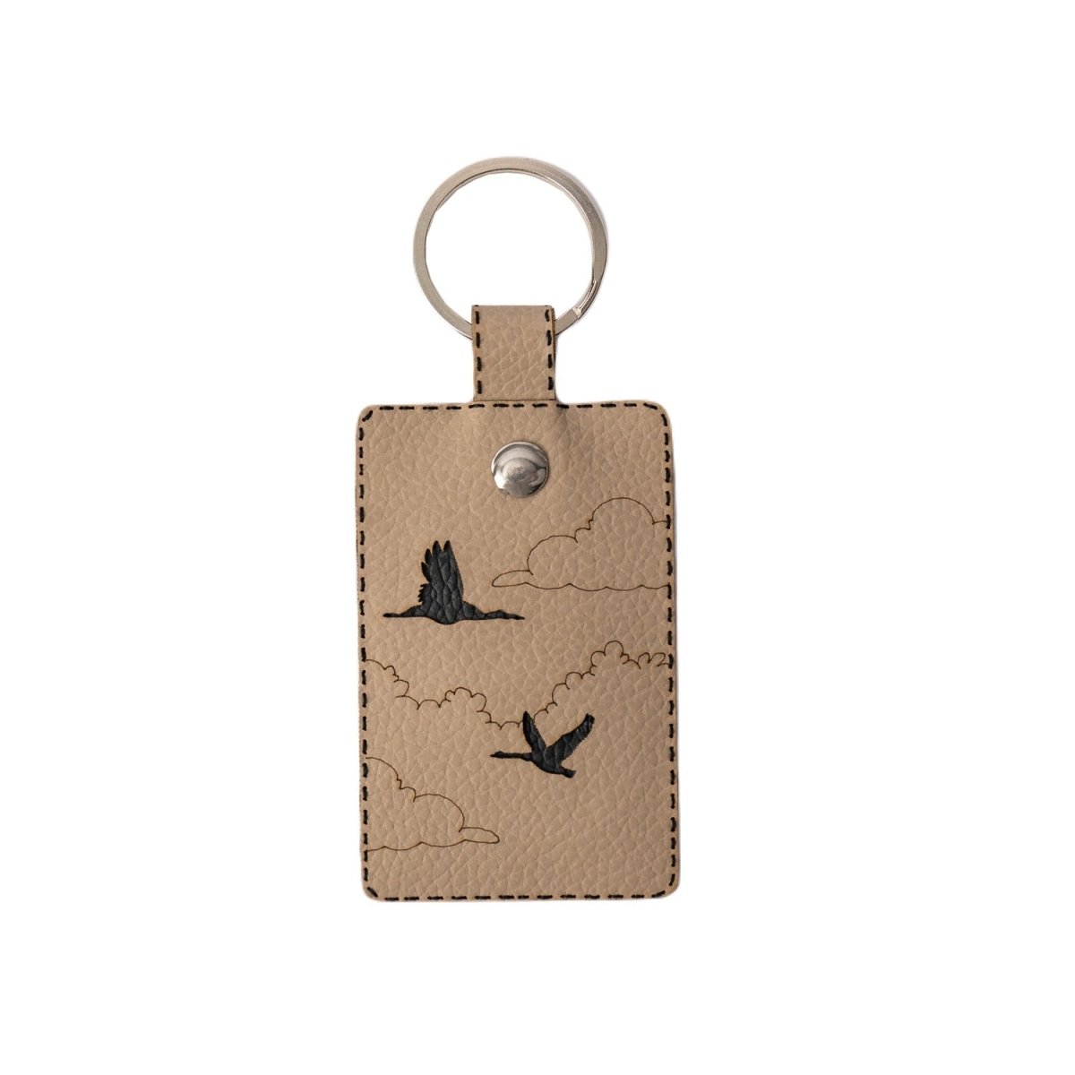 Upcycled Handmade Bird Key Chain – Gift on Brown Living™. SKU: KC010 - KC. Img 1.