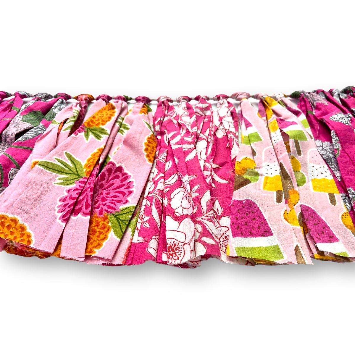 Upcycled Pink Fringes | Verified Sustainable by Brown Living™