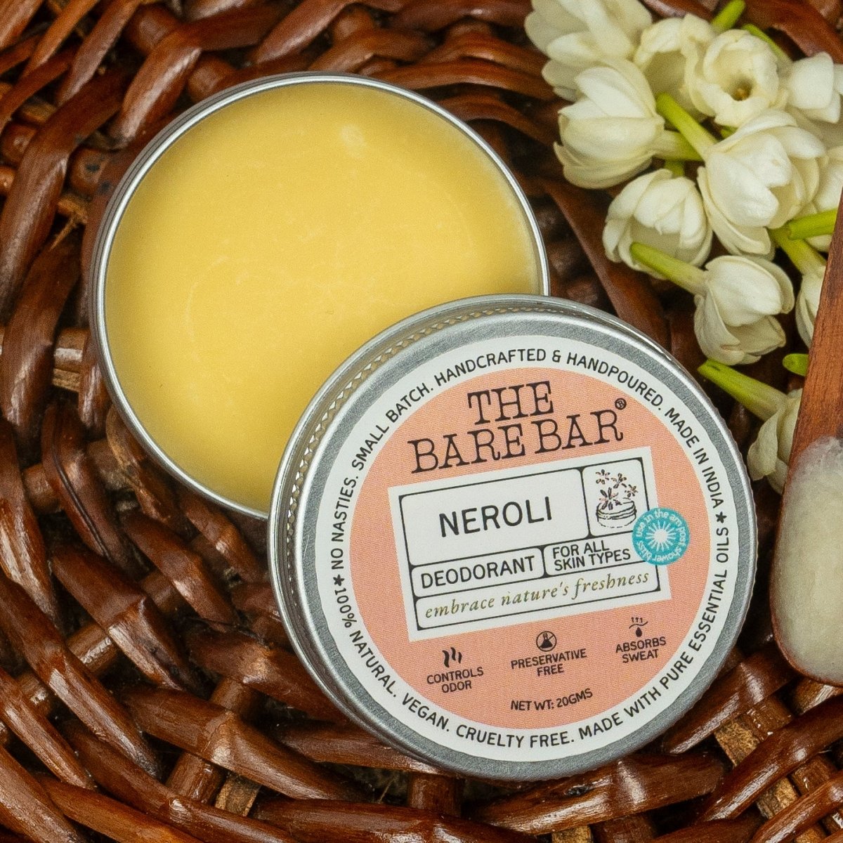 Uplifting Neroli Deodorant with Clean Citrus Notes – Deodorant on Brown Living™. SKU: 8904448007671. Img 1.