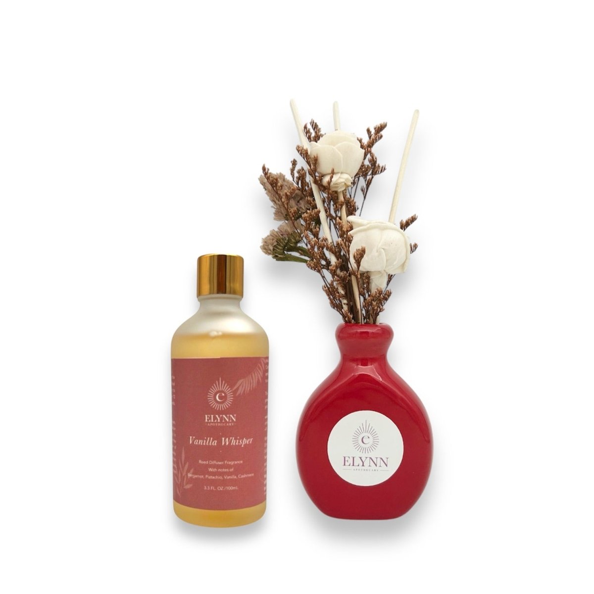 Vanilla Whisper Reed Diffuser Set - Nutty, Warm and Gourmand Scent | Verified Sustainable by Brown Living™